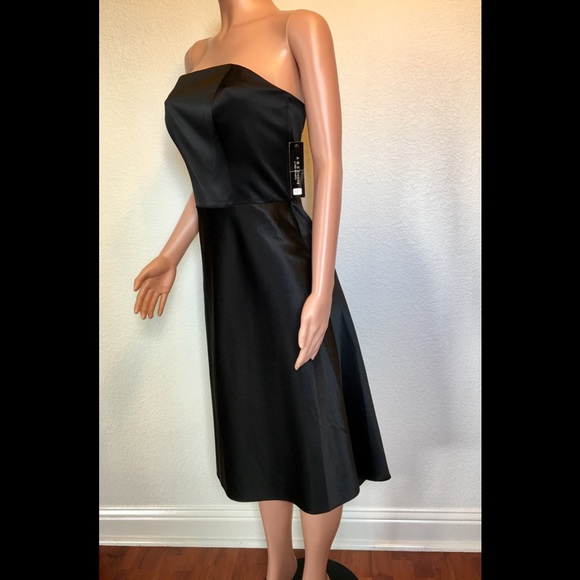 ABS Allen Schwartz Dresses Nwt Formal Allen Schwartz Black Satin